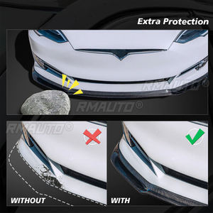 ลิ้นกันชนหน้ารถยนต์ 3 ชิ้น สำหรับ Chevy C6 Corvette 2005-2013 รุ่น Z06 ZR1 สไตล์คาร์บอนไฟเบอร์ สีดำเงา สีดำด้าน - Product Image 6