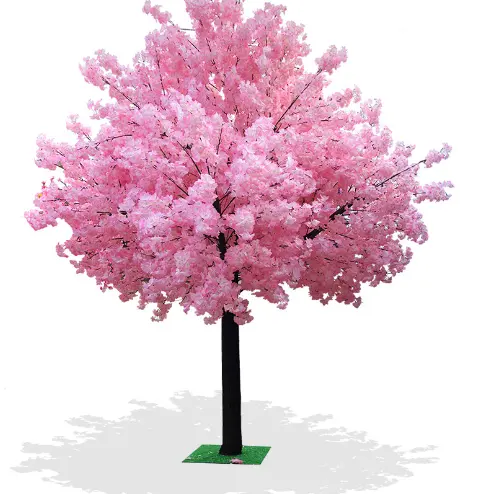 Árbol de flor de cerezo artificial de madera maciza de alta calidad para decoración de Bodas de vacaciones familiares