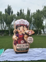 Mascotte de boulangerie gonflable personnalisée, personnage de chef géant gonflable pour la publicité extérieure des magasins alimentaires, décoration