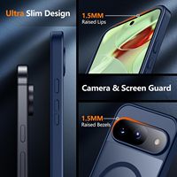 Coque de téléphone compatible avec Google Pixel 10 Pro, coque rigide anti-chute magnétique à couverture intégrale avec effet mat pour Google PIXEL 9A