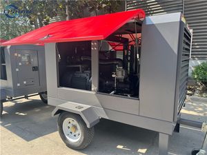 เครื่องอัดอากาศแบบสกรูเคลื่อนที่ LISHAN สำหรับงานกลางแจ้ง ใช้หล่อลื่นด้วยน้ำมัน สำหรับงานเหมืองและเหมืองหิน ใช้ไฟ AC กำลังไฟ 132 กิโลวัตต์ ระบายความร้อนด้วยอากาศ ทำงานเงียบ - Product Image 3