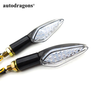 ADT Universal - Kit de Luces Intermitentes Delanteras para Motocicleta, 18 LED Amarillos, Mini, Lente Transparente, Luces de Giro para Moto - Product Image 3
