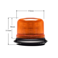 Luz indicadora estroboscópica de perfil bajo súper brillante para camiones de flotas comerciales, SMBX SM822HH ECE R65 R10 IP66, resistente al agua