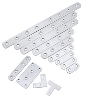 Supports d'angle droits brossés en acier inoxydable pour meubles de cuisine ; Bandes et barres plates multi-tailles en gros