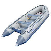 Bateau à rames gonflables de 4.3m en aluminium, avec moteur hors-bord, approuvé Ce