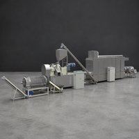 Ligne d'extrusion à double vis pour aliments pour animaux de compagnie, 1 tonne par heure, automatique, grande capacité, fonctionnement stable