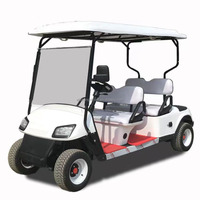 Contrôleur de voiturette de golf électrique classique 4 places, batterie lithium 120Ah 48V, télécommande, 30 km/h