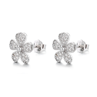Neuester Stil S925 Sterling Silber Blumen-Ohrstecker für Damen Schmuck