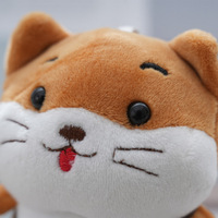 Porte-clés pendentif en peluche mignon Fruits et Chatons, breloque de sac à dos, 12 cm, en coton PP super doux, jouet animal en peluche moelleux
