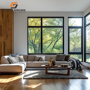 Ventana abatible de aluminio de vidrio estampado GS para privacidad - Product Image 6