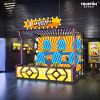 Tolefun prix usine arc-en-ciel pièces de monnaie lancer jeu accessoires pièce loterie basket-ball Slam Dunk carnaval stand jeux pour parcs d'aventure