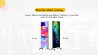 Pantalla LED Inteligente Serie G-T5, Doble Cara, Interior, 750x2000mm, Pantalla Vertical Móvil de Alta Gama, P1.25/1.56/1.9/2.5/2.6/2.9