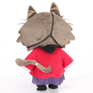 Peluche de Lobo Gris Grande Relleno de Algodón PP, Personalizable, con Ropa, en Oferta - Product Image 4