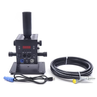 Machine à jet de CO2 60W DMX 512, canon à CO2 avec 12 LED RGB 3-en-1, hauteur de pulvérisation 8-10m pour scène, boîte de nuit, DJ, bar