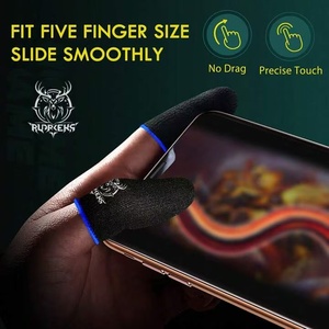 Fundas para Dedos de Fibra Plateada para Juegos, No Causan Incomodidad Durante la Juego Prolongado, Ideales para Jugadores con Manos Sudorosas - Product Image 3