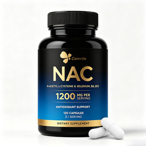 Complément alimentaire végétalien N-Acétyl L-Cystéine (NAC) en capsules, marque privée OEM, pour le soutien antioxydant, usage adulte - Product Image 1