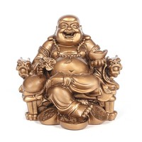 Nouveau statut de bouddha en résine fengshui figurines artisanat de maison