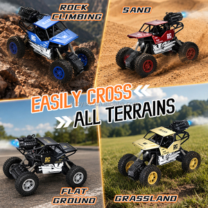 Voiture de course télécommandée rechargeable 27 MHz, Monster Truck tout-terrain haute vitesse, <span class=keywords><strong>camion</strong></span> RC à quatre roues motrices en alliage - Product Image 5