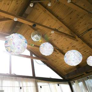 निकोरो थोक मूल्य इरिवंश के जन्मदिन की पार्टी ने फोल्डेबल क्रिसमस की गेंद के आकार के नीयन इंद्रधनुष फिल्म घर सजावट की आपूर्ति की - Product Image 6