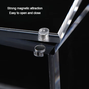 Jihong bán buôn Acrylic Booster hộp hộp kinh doanh thẻ trò chơi hiển thị trường hợp với nam châm mạnh mẽ cho hộp thẻ - Product Image 5