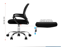 Vente directe d'usine, chaise de bureau ergonomique économique à hauteur réglable avec fauteuil pivotant en maille