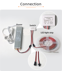 YF-CMSS-12TC màu sắc đôi 12V 5A 60 Wát cảm biến <span class=keywords><strong>LED</strong></span> <span class=keywords><strong>Dimmer</strong></span> ánh sáng cảm ứng Glass cảm ứng chuyển đổi màn hình cho khách sạn thông minh gương chuyển đổi - Product Image 3