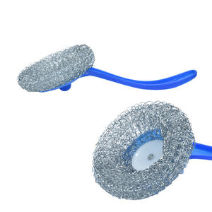 Estropajo de lana de acero de mango largo, desengrasante, limpiador de ollas, estropajo de cocina al por mayor. - Product Image 4