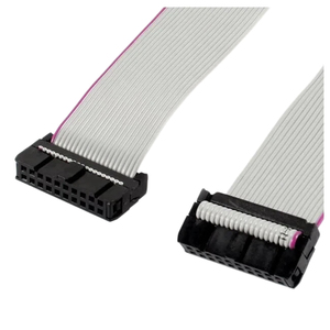 맞춤형 0.635mm 피치 2핀 4핀 6핀 IDC 커넥터 UL 2651 28 AWG 리본 플랫 케이블 - Product Image 1