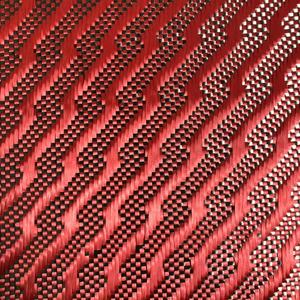 OEM/ODM航空宇宙グレード軽量炭素繊維カーインテリア軽量テクスチャ赤炭素繊維生地 - Product Image 5