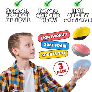 Jouets anti-stress promotionnels personnalisés de haute qualité en mousse PU en forme de ballon de football américain de 11,5 cm avec logo personnalisé - Product Image 3