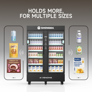 Distributeur automatique intelligent de nourriture fraîche, de collations et de boissons fraîches New-Tech AI, avec fonction de ouverture de <span class=keywords><strong>la</strong></span> porte pour retirer les produits - Product Image 6