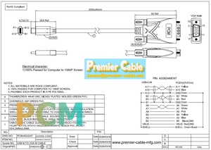 Kabel Video USB Tipe-C ke VGA DB15 dengan Chip Konversi Terintegrasi 1920x1200 60Hz Adaptor untuk Koneksi Monitor VGA Laptop MacBook - Product Image 6
