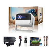 Projecteur personnalisé pour distributeur, projecteur portable intelligent avec support, charge Type-C, projecteur de films en plein air, petit MOQ