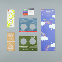 Emballage coulissant en plastique thermoformé FSC personnalisé avec impression couleur, insert de conditionnement en PVC, boîte blister, carte blister
