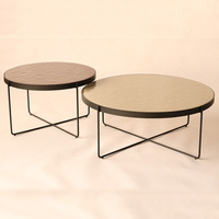 Table basse rustique antique de luxe pour la maison, en fer durable, design industriel, salon, écologique, facile à nettoyer, réglable