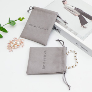 Bolsa Personalizada para Joyería, Bolsa de Almacenamiento para Aretes, Bolsa de Regalo Pequeña de Terciopelo con Cordón, Bolsa Protectora para Joyas - Product Image 3