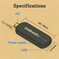 H96 Max S905L3 4K Android TV Stick Quad Core Dual WiFi Bluetooth Media Streaming Dongle pour OEM et personnalisation de la marque