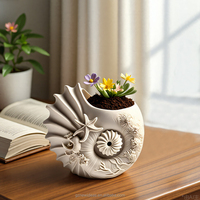 Nouvelles Idées Coquillage Succulent Pot De Fleur Silicone Moule DIY Ciment Gypse Résine Époxy Vase Boîte De Rangement Moule Décor À La Maison Artisanat