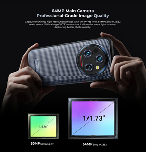 โทรศัพท์มือถือ Oukitel WP35 5G รุ่นใหม่ ทนทาน แบตเตอรี่ขนาดใหญ่ กล้อง 108MP แรม 8GB รอม 256GB สมาร์ทโฟน 5G ระบบแอนดรอยด์ กันน้ำ กันฝุ่น - Product Image 3