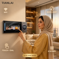 Panel Kontrol Rumah Pintar Tuya TL-6 Layar 6 Inci, Hub Zigbee, Mengontrol AC, Tirai, Peredupan, Musik dari Satu Unit Dinding