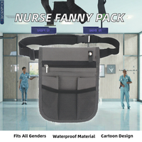 Sac banane utilitaire de travail, sac banane multi-compartiments, sac banane réglable pour le rangement des affaires des employés en voyage B