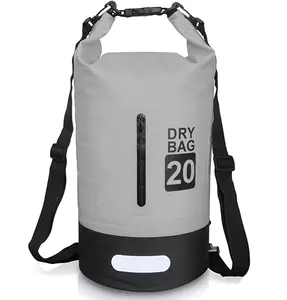 5L 10L 20L 30L Outdoor Waterproof Floating Dry Bag for Boating Kayaking Rafting with Double Shoulder Straps