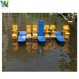 Smart Water Jet Saving Faucet Submersible Jet Solar Powered Aquaculture Paddle Wheel Aerator for Shrimp Fish Pond One Touch Tap