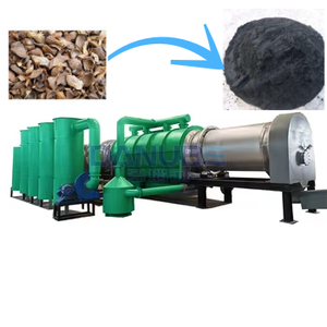 Four de carbonisation continu haute performance pour charbon de bois à partir de sciure de bois, de coques d'arachides et de noix - Product Image 1