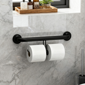 Barre d'assistance de salle de bain antidérapante de qualité médicale avec double rangement <span class=keywords><strong>Mega</strong></span> Roll et montage sur goujon - Product Image 2