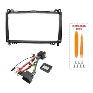 Fascias de Radio de coche de 9 pulgadas para <span class=keywords><strong>Mercedes</strong></span> BENZ B200 CLASE a W169 B W245 2005-2011 reproductor MP5 Android 2 Din estéreo embellecedor de Marco - Product Image 1