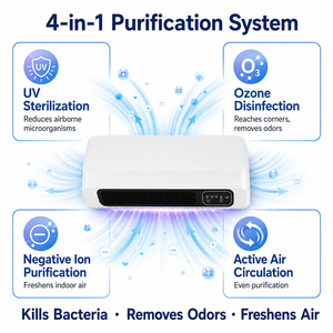 Purificateur <span class=keywords><strong>d</strong></span>'<span class=keywords><strong>air</strong></span> mural, stérilisateur, générateur <span class=keywords><strong>d</strong></span>'<span class=keywords><strong>ozone</strong></span>, <span class=keywords><strong>ioniseur</strong></span> pour la maison, l'hôpital, l'école - Product Image 3
