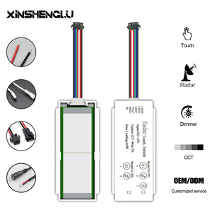 DC 5A 60W 12V/24V Dimming CCT Memory RGB Radar <strong>Sensor</strong> <strong>Touch</strong> and radar Sensorswitch for Mirror - Product Image 2
