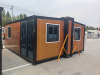 Maison conteneur extensible multi-spécifications à double aile, aménagement personnalisé, bureau et espace de vie modulaire préfabriqué pour l'exportation mondiale