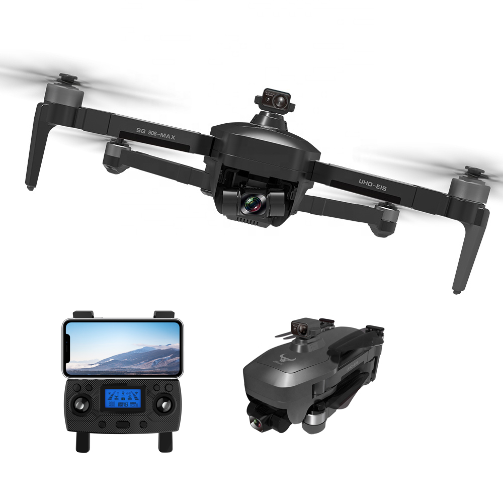 Дрон Радиоуправляемый 4K 5G WIFI GPS 3 SG906 MAX с двойной камерой Ultra HD VS sg906pro2 VS sjic f11 4k pro